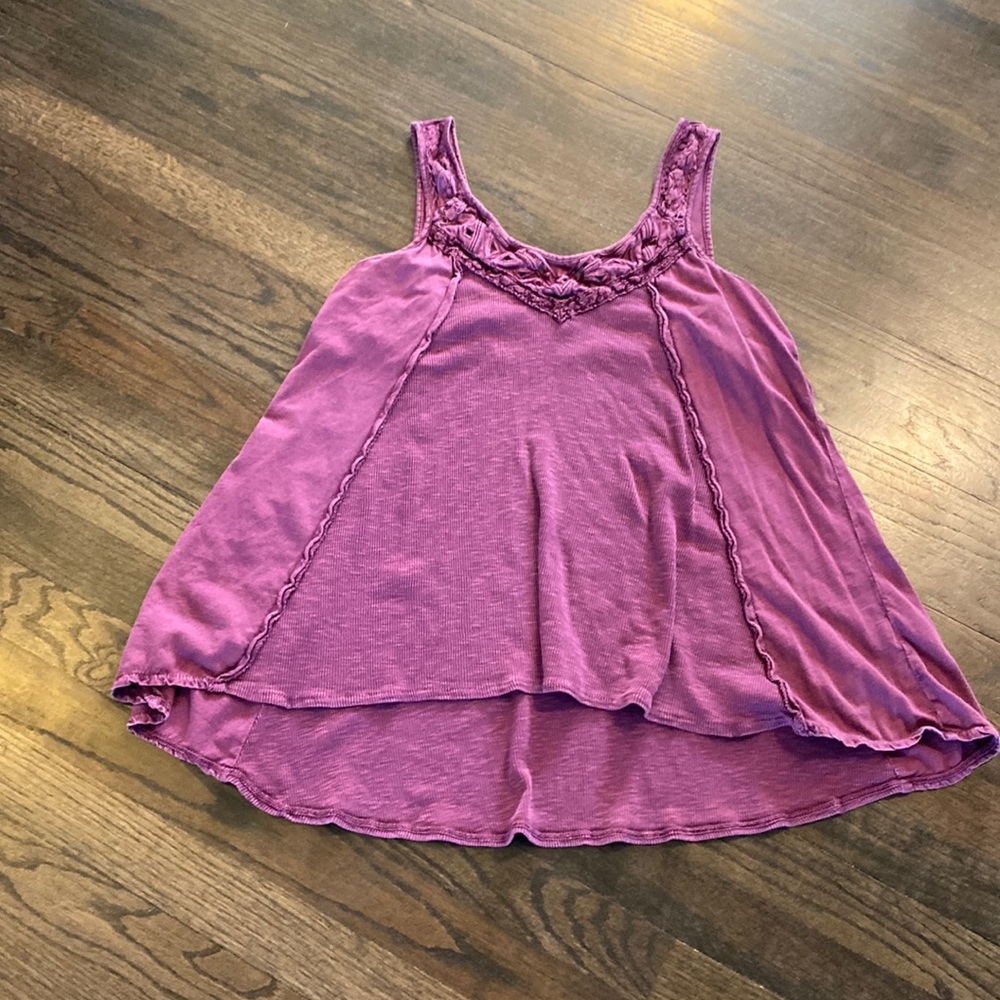 Rock & Republic Purple Pink Flowy Boho Tank small S VGUC